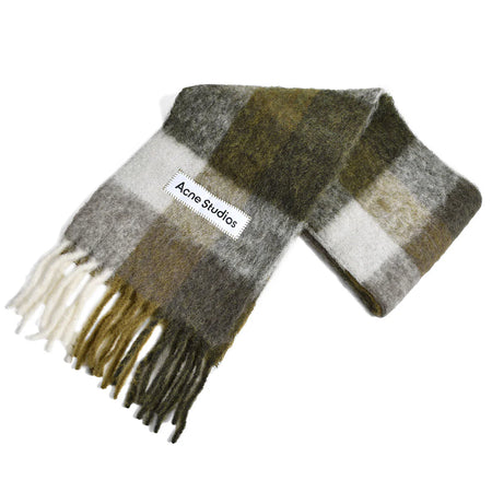 [ACNE STUDIOS]SCARF/TAUPE/GREEN/BLACK(UX-SCAR000115)