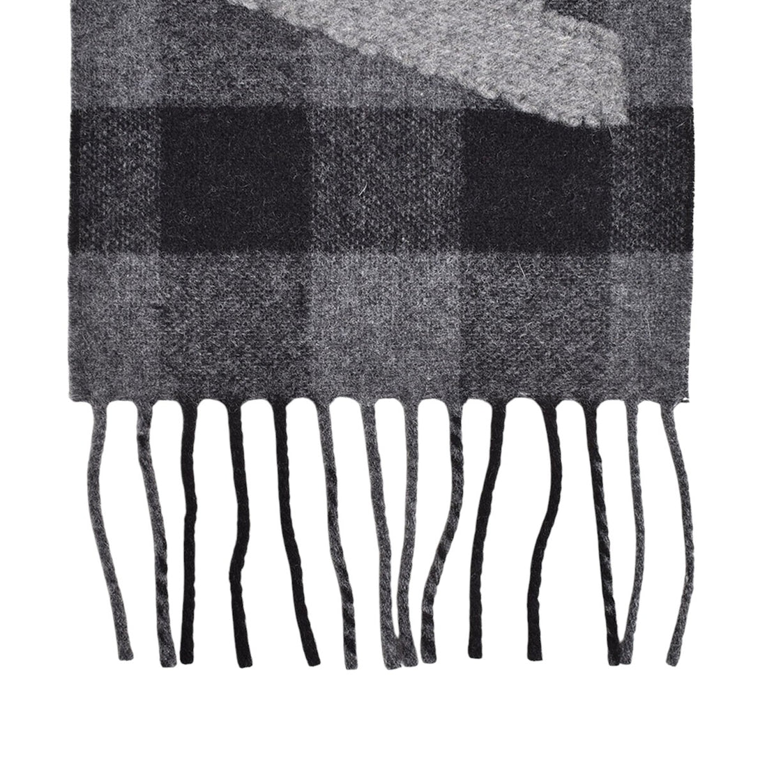 [ACNE STUDIOS]SCARF/BLACK/GRAY(UX-SCAR000397)