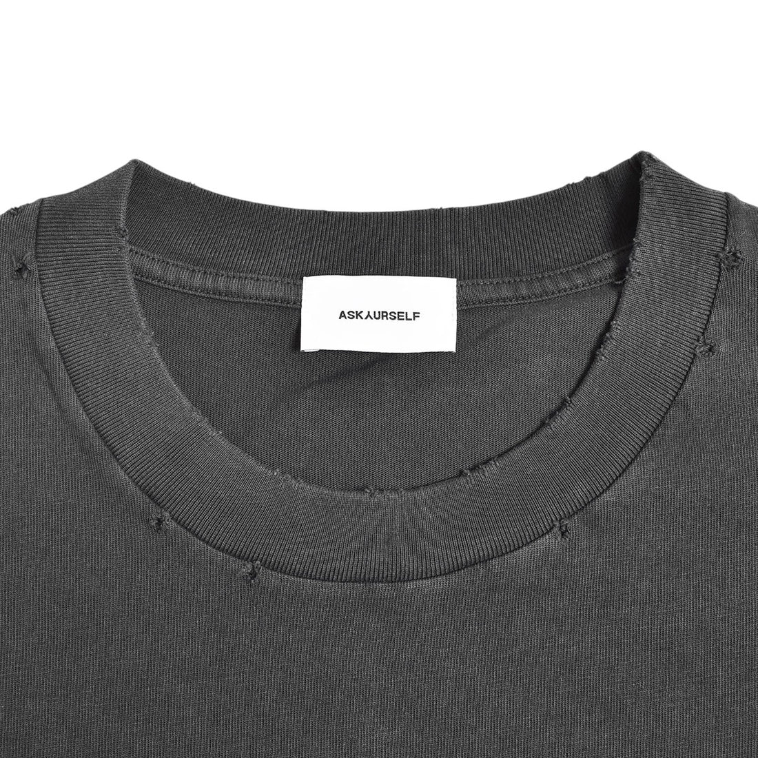 [ASKYURSELF]CROSS LOGO VINTAGE T/BLACK(V17010103-033-P02)