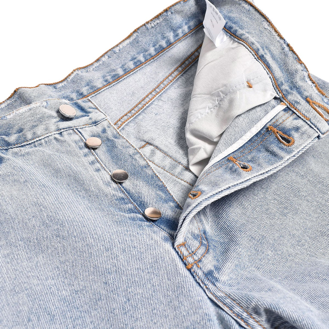[ASKYURSELF]FLARED CHECKERED BAGGY JEANS/BLUE(V17010203-071-D03)