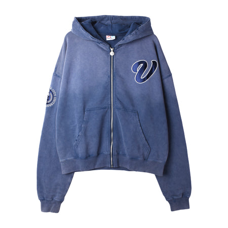 [VANDY THE PINK] V LOGO ZIP-UP HOODIE (VD3055-103)