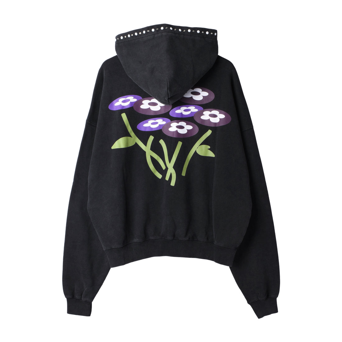 [VANDY THE PINK] TWO FLOWER BUCKLE HOODIE (VD3056-100)