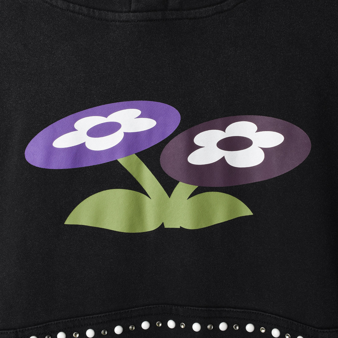 [VANDY THE PINK] TWO FLOWER BUCKLE HOODIE (VD3056-100)