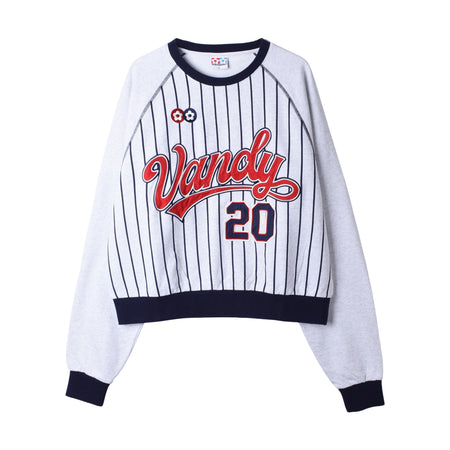 [VANDY THE PINK] PINSTRIPE CREWNECK (VD3065-102)