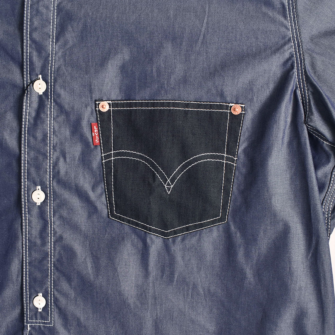 [eye JUNYA WATANABE MAN]SHIRT/BLUE(WO-B905-100)