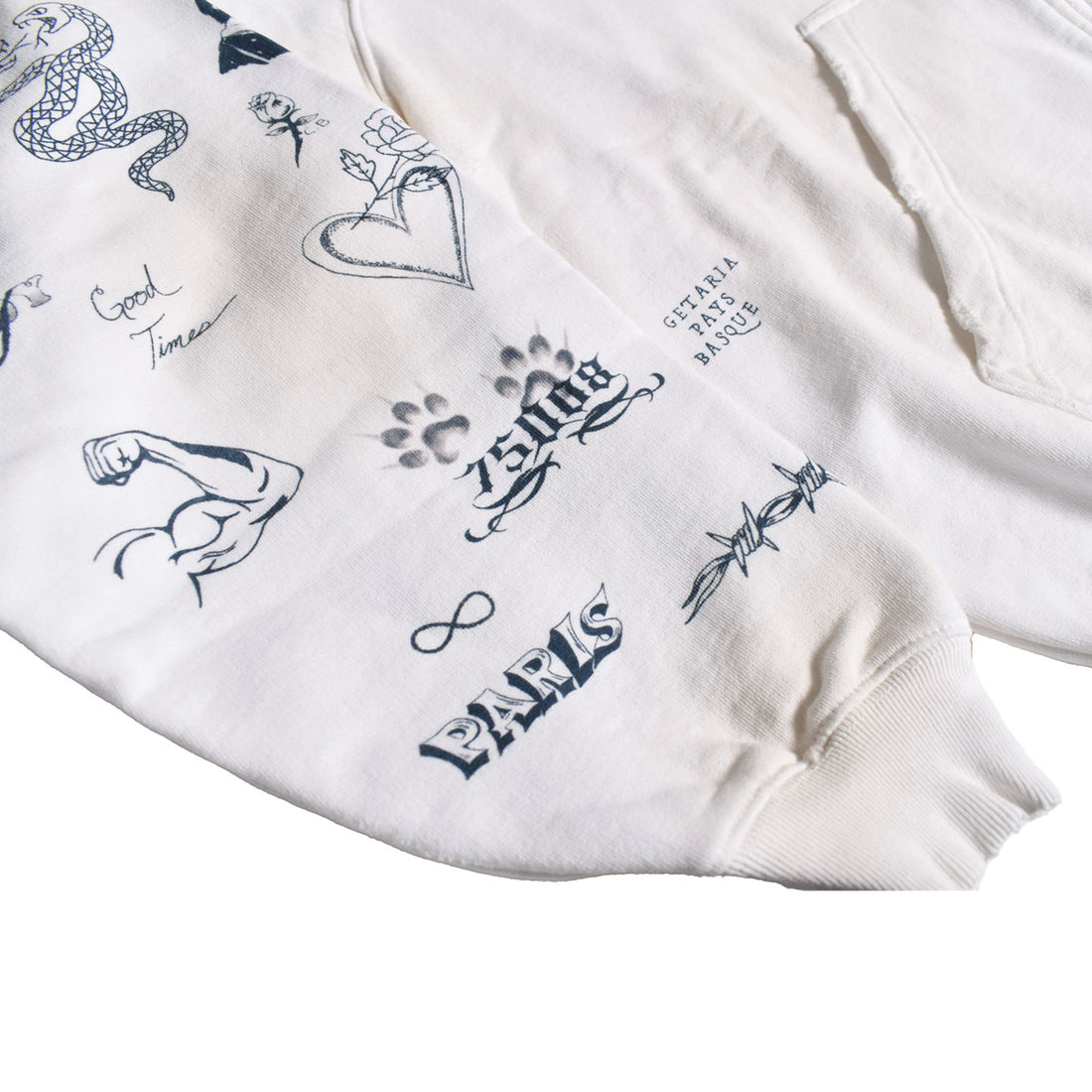 [BALENCIAGA]Classic Ink Raglan Sleeve Zip-Up Hoodie(A0016VTUVT6)