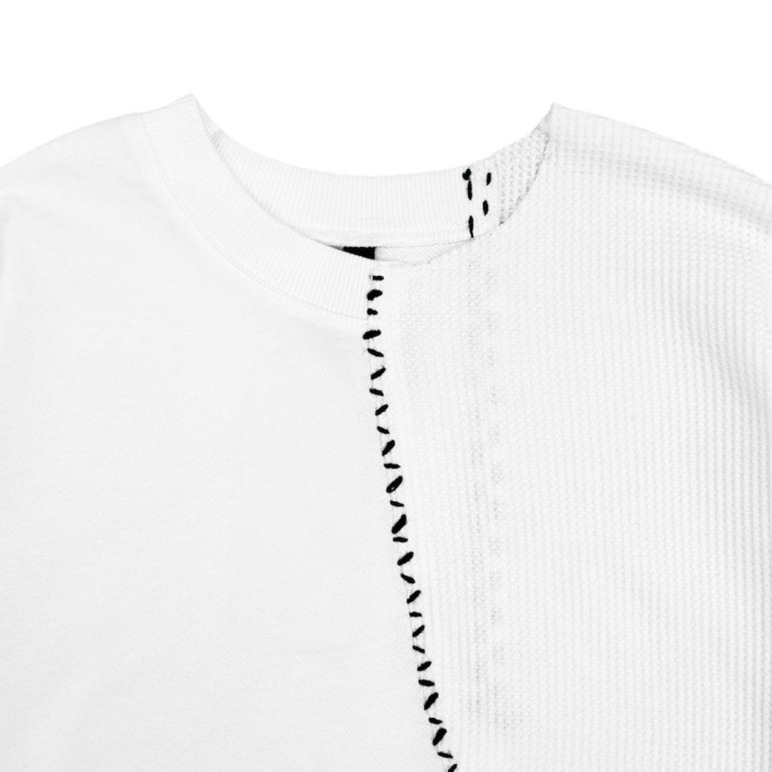 [AULA AILA]STITCH DESIGN PULLOVER/OFF WHITE(1253-08027)