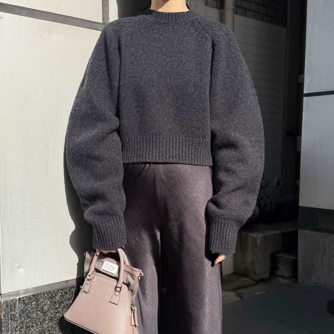 [TODAYFUL]Wool 100％ Raglan Knit/CHACOAL GRAY(12520520)