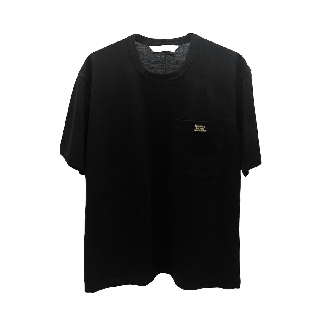 [beautiful people]high twist jersey regular-fit metallic embroidery Tshirts/BLACK(1646310010)