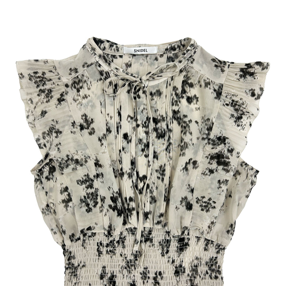 [SNIDEL]Sustainableフリルワンピース/BEIGE(SWFO261069)