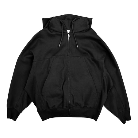 [beautiful people]compact double jersey zip parka/BLACK(1535302003)