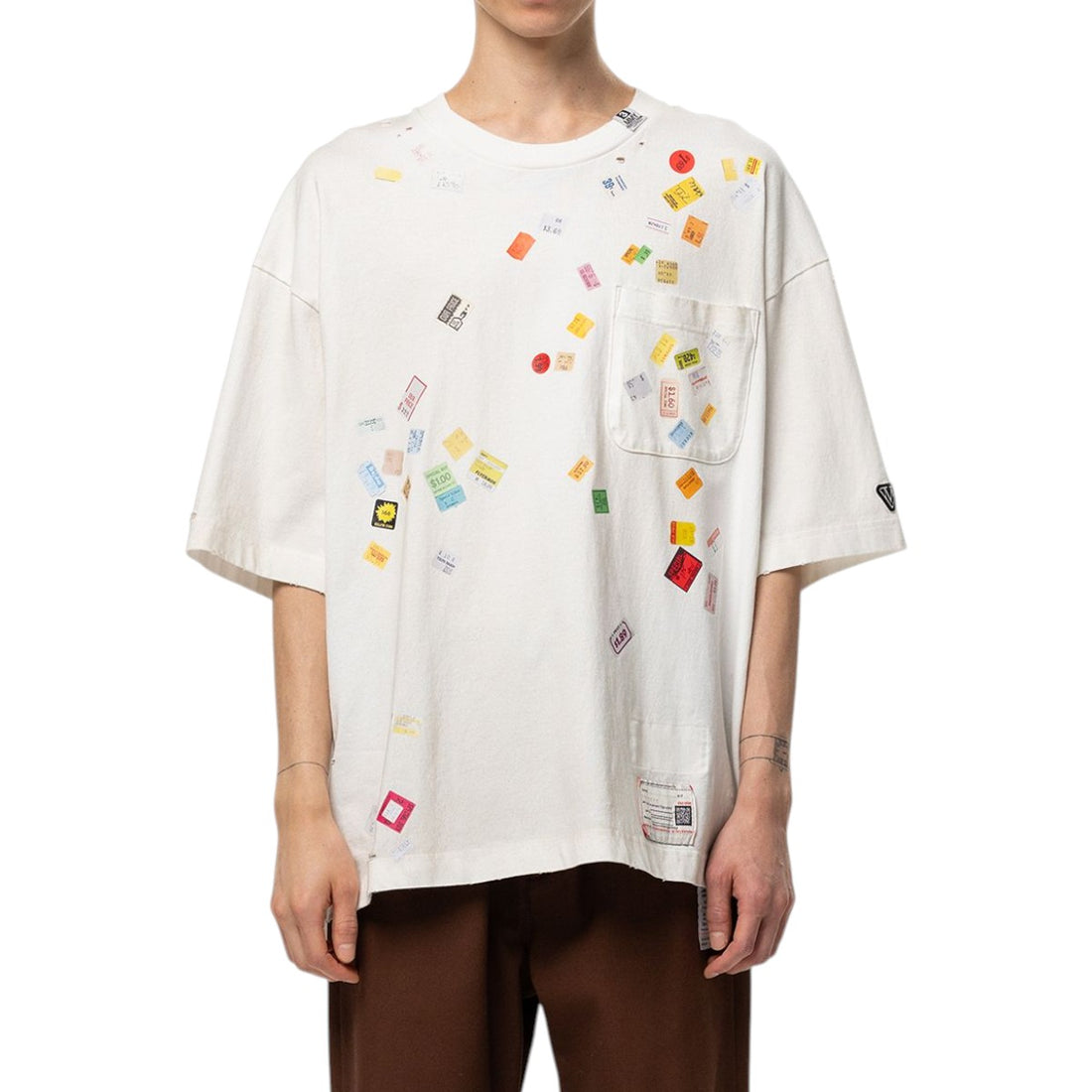 [MAISON MIHARA YASUHIRO]PRICE STICKER TEE(A17TS591)