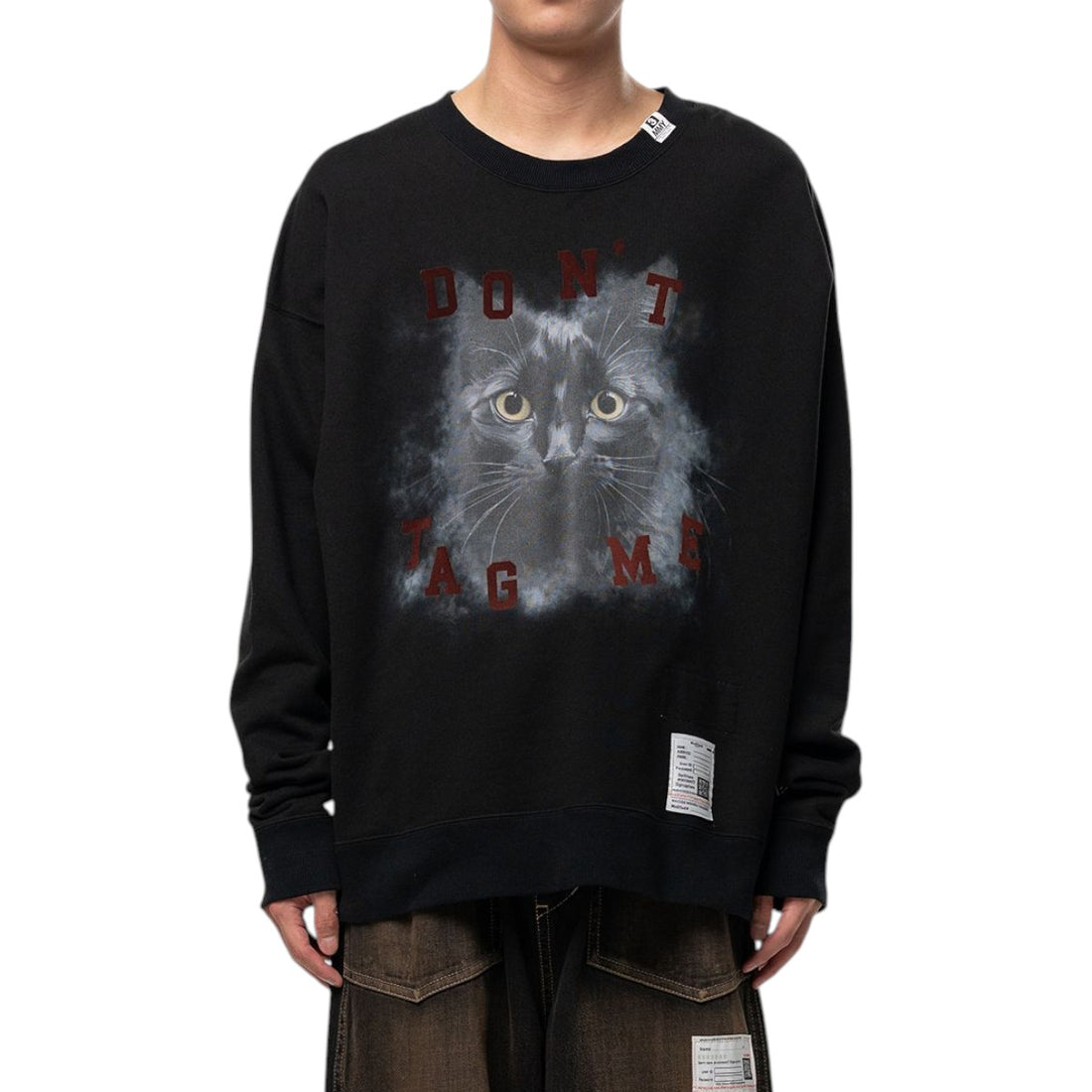 [MAISON MIHARA YASUHIRO]CAT PRINTED SWEAT PU(J17PO782)