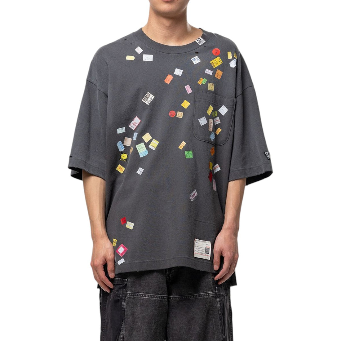 [MAISON MIHARA YASUHIRO]PRICE STICKER TEE(A17TS591)