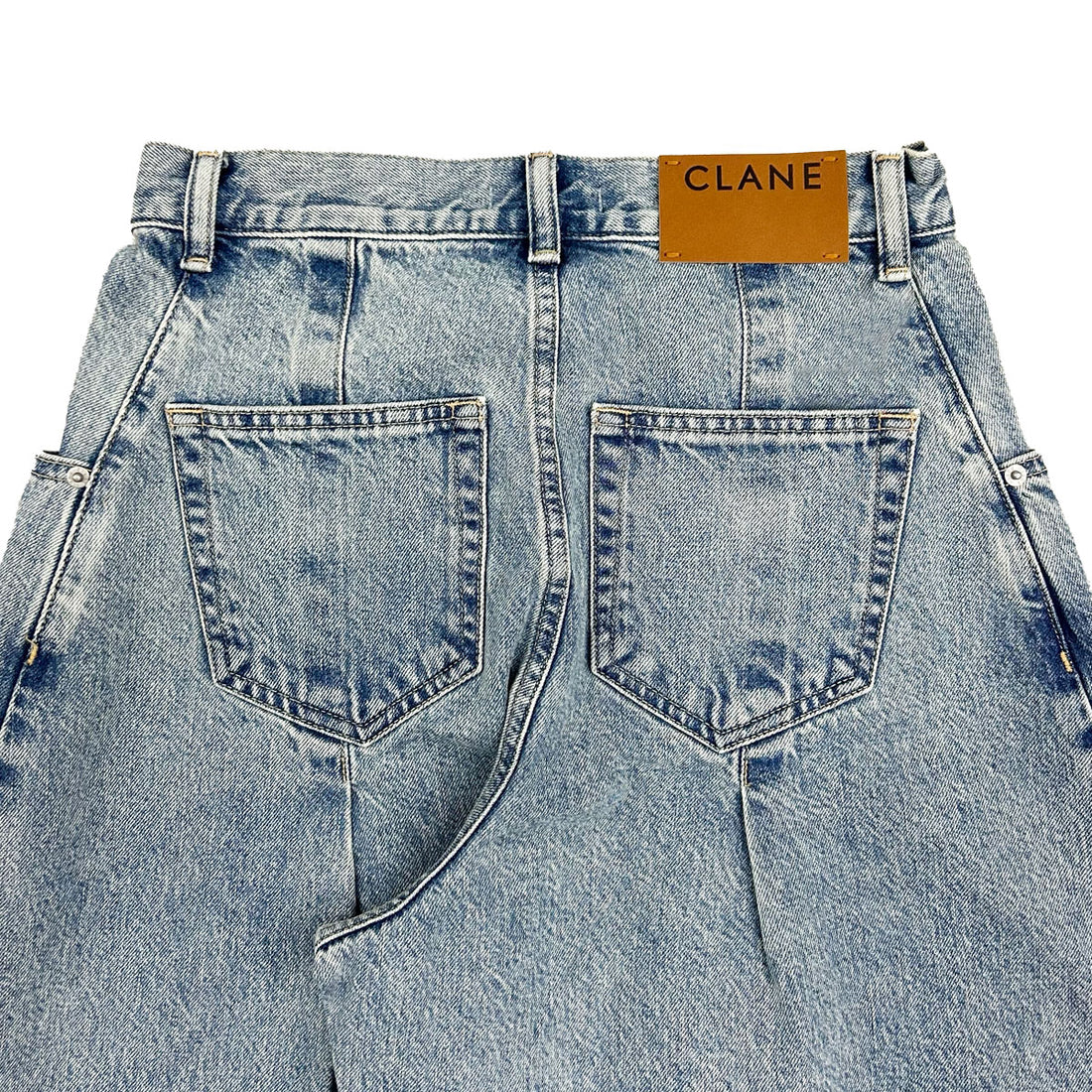 [CLANE]COCOON BULKY DENIM PANTS/BLUE(10111-7043)