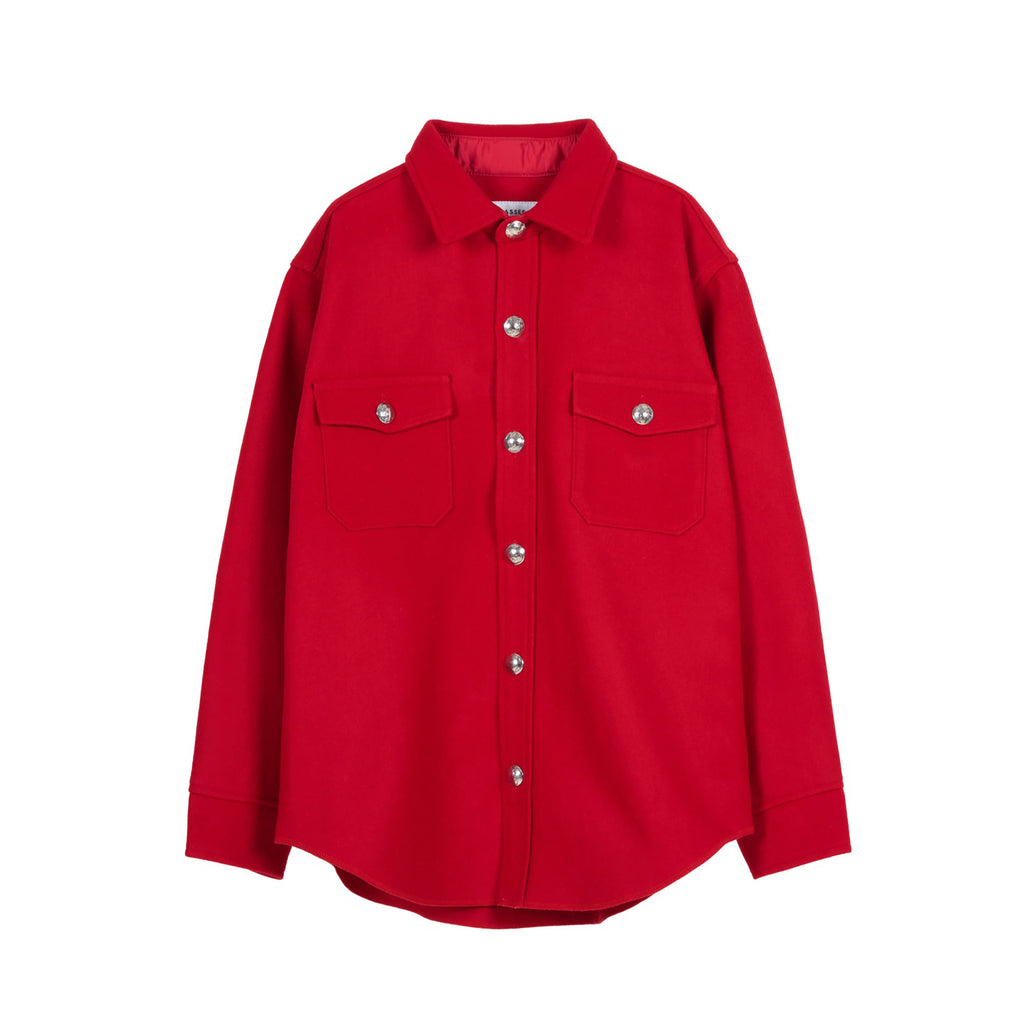 MASSES]MELTON CPO JKT/RED – R&Co