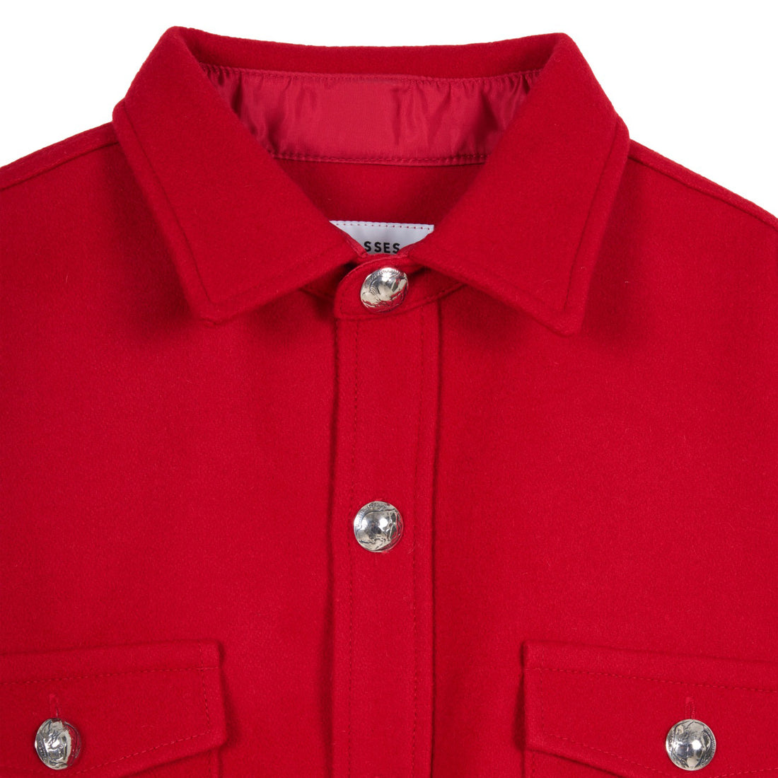 [MASSES]MELTON CPO JKT/RED