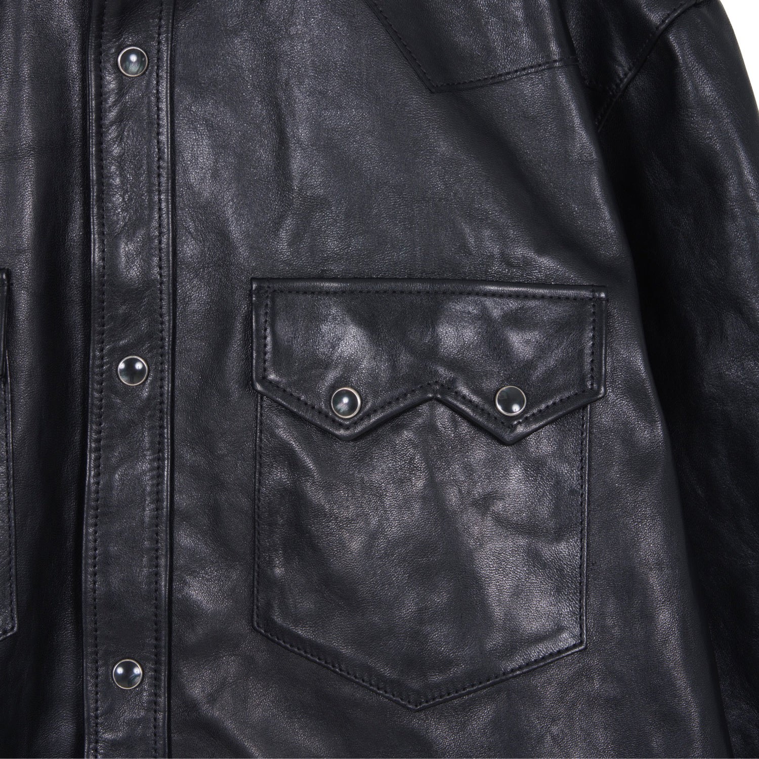 MASSES]HORSE LEATHER SHIRT/BLACK – R&Co.