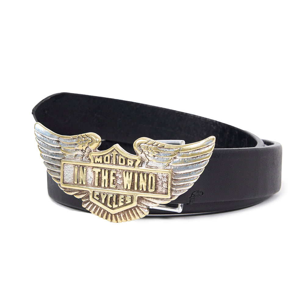 MASSES]WING BUCKLE BELT/BLACK – R&Co