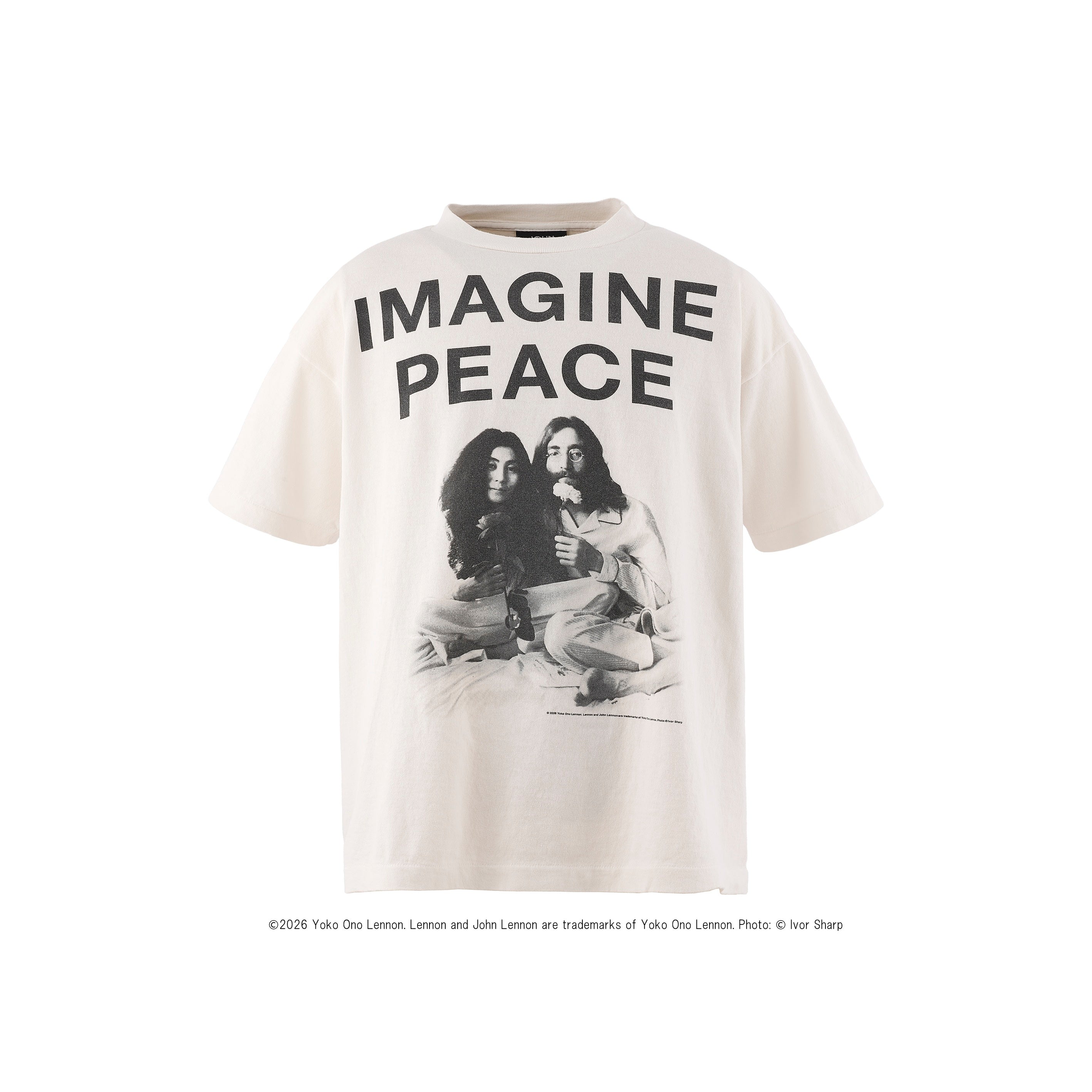 SAINT Mxxxxxx]JL_SS T-SHIRT/IMAGINE PEACE/WHITE(SM-MK8-0000-C27