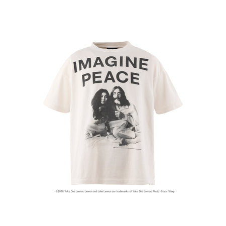 [SAINT Mxxxxxx]JL_SS T-SHIRT/IMAGINE PEACE/WHITE(SM-MK8-0000-C27)