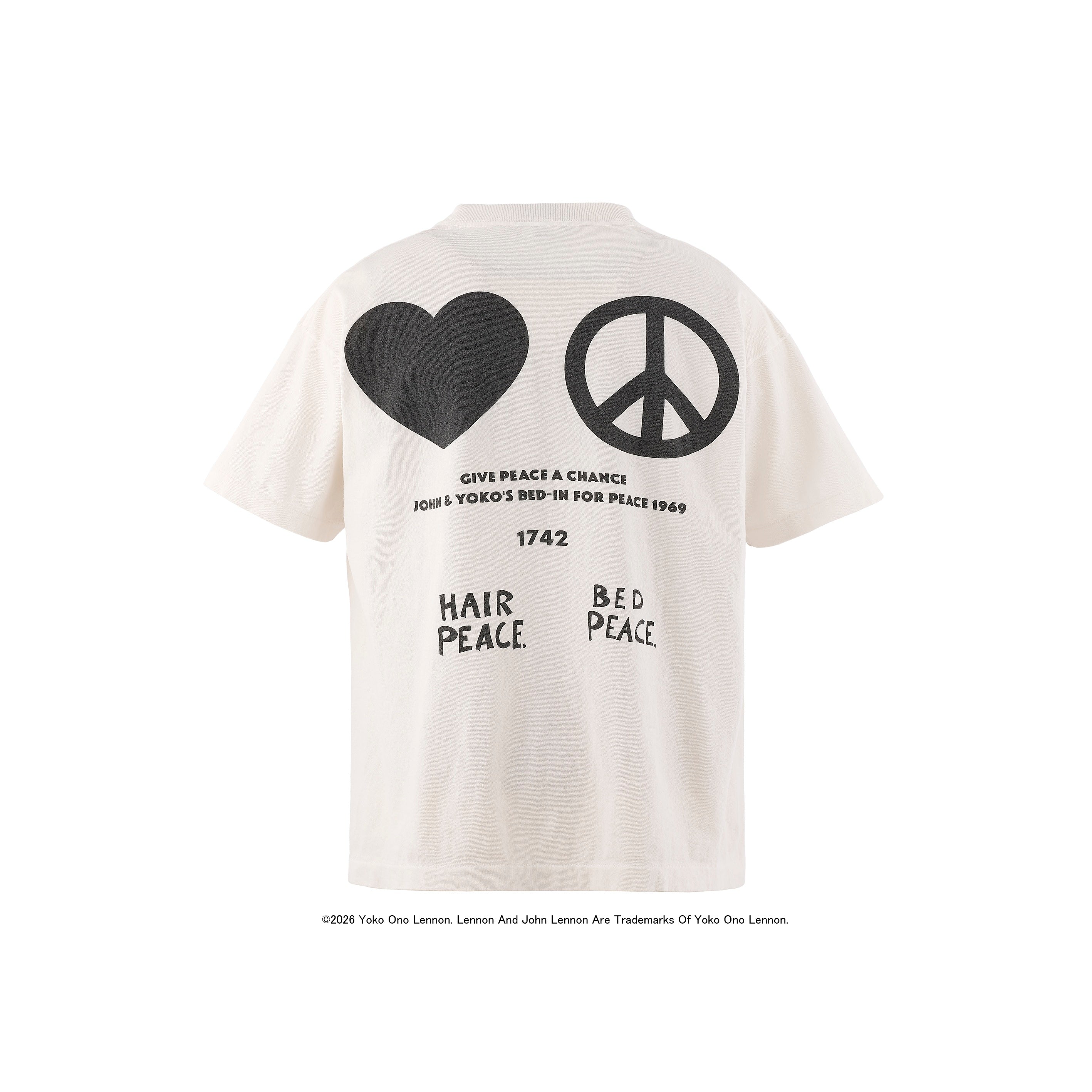 SAINT Mxxxxxx]JL_SS T-SHIRT/IMAGINE PEACE/WHITE(SM-MK8-0000-C27