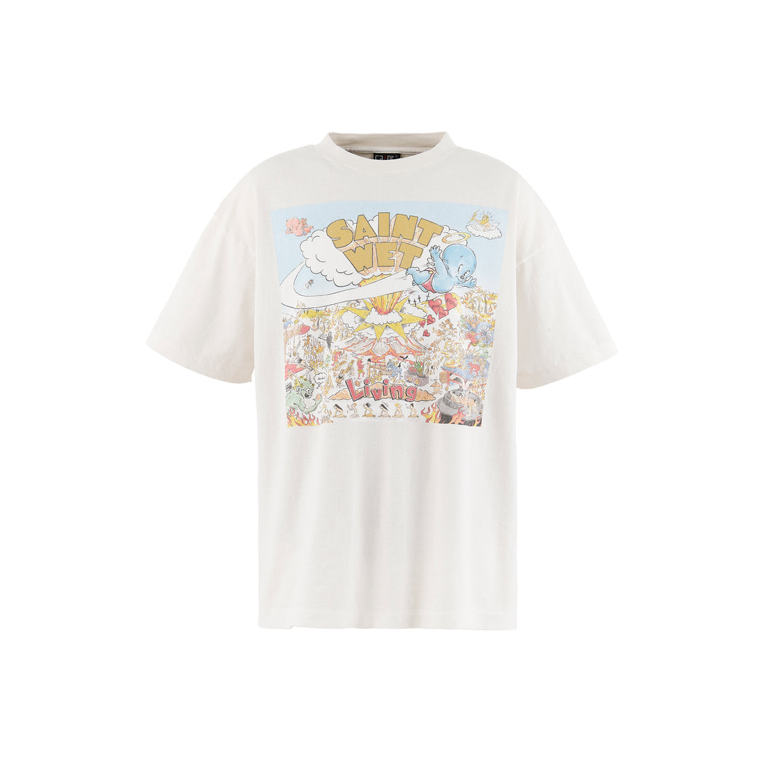 [SAINT Mxxxxxx]SS T-SHIRT/SAINT WET/WHITE(SM-MK8-0000-016)