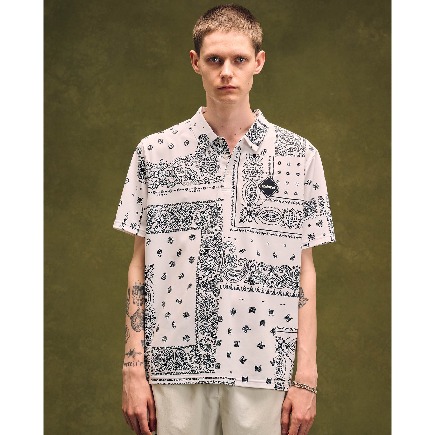 FCRB ポロシャツ WHOLE PATTERN S/S POLO-
