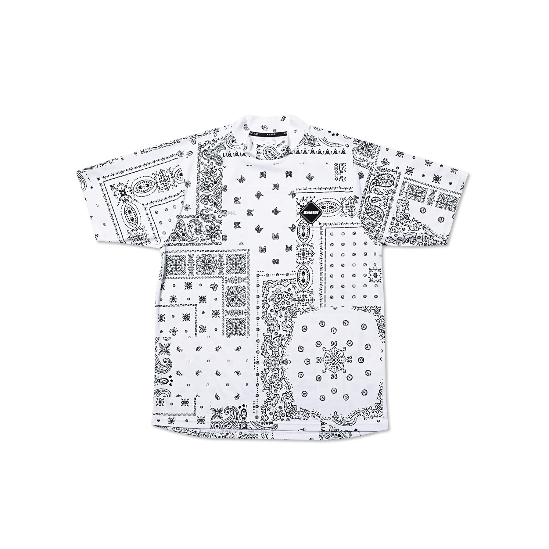 [F.C.Real Bristol]WHOLE PATTERN S/S MOCKNECK TOP(FCRB-230138)