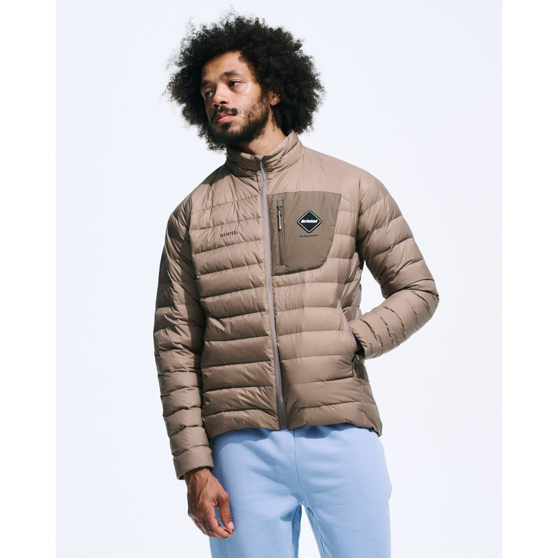 [F.C.Real Bristol]EXPEDITION DOWN JACKET/BEIGE(FCRB-252022)