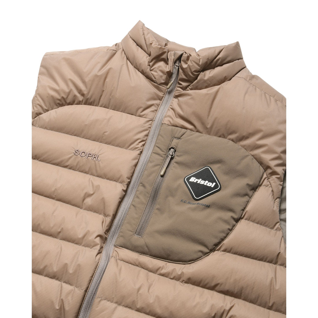 [F.C.Real Bristol]EXPEDITION DOWN VEST/BEIGE(FCRB-252023)