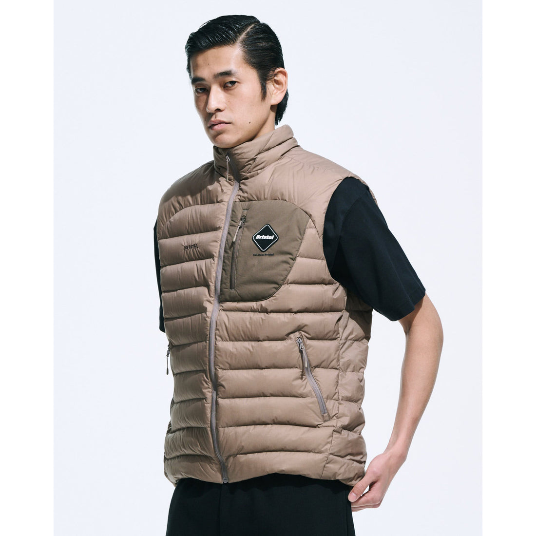 [F.C.Real Bristol]EXPEDITION DOWN VEST/BEIGE(FCRB-252023)