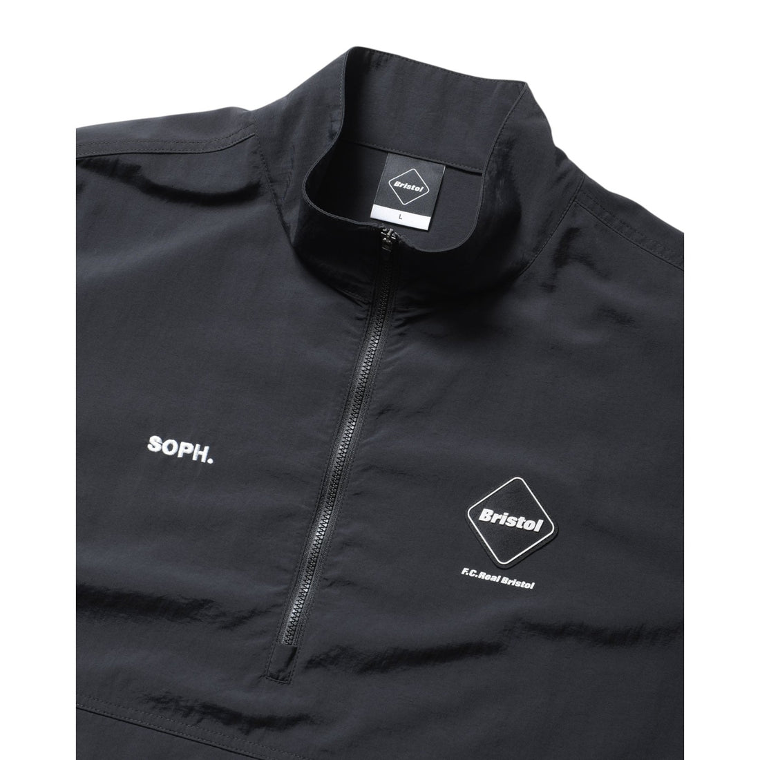[F.C.Real Bristol]NYLON QUARTER-ZIP BLOUSON/BLACK(FCRB-252051)