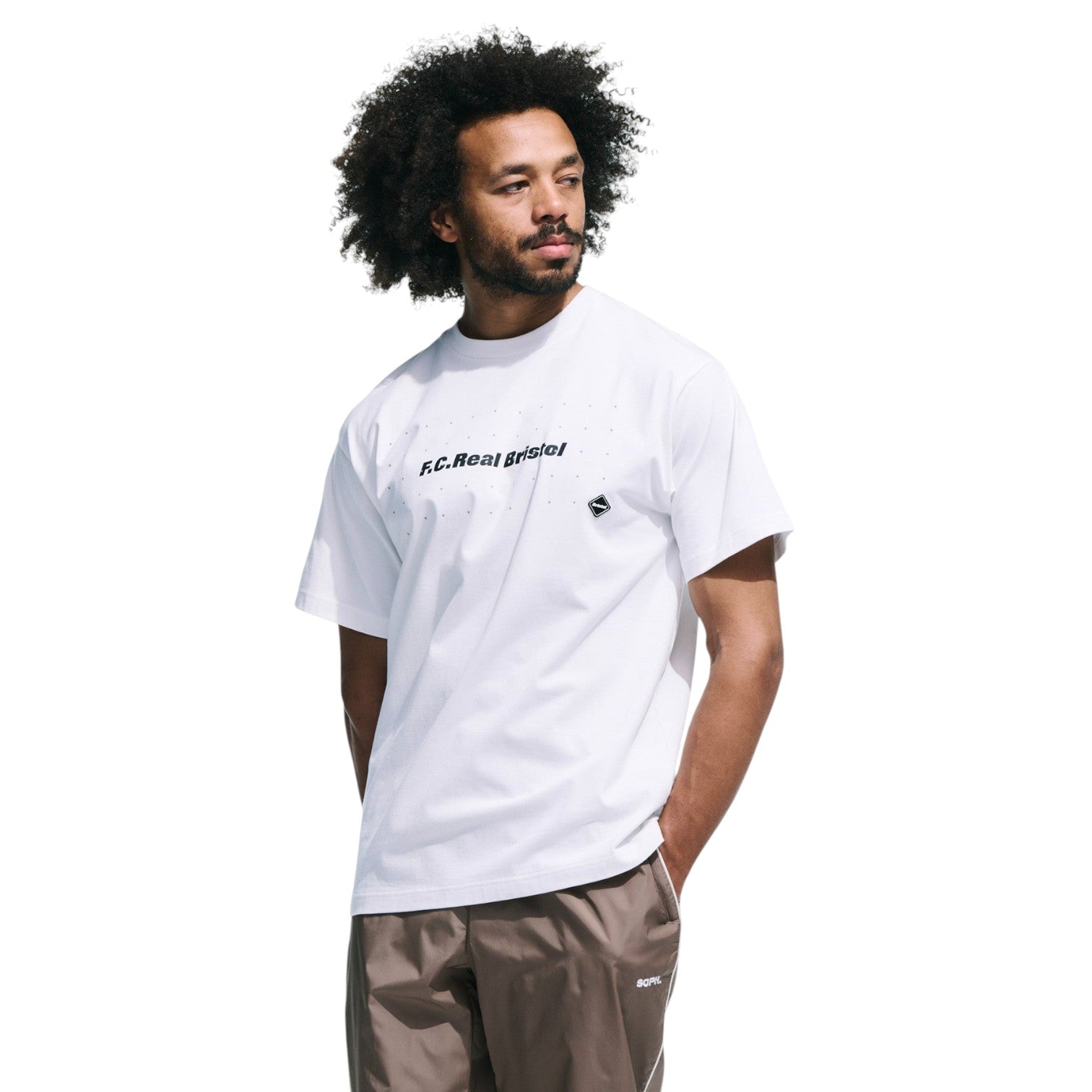 F.C.Real Bristol Tシャツ ホワイト 54STARS TEE Bristol ⁄ POLARTEC 