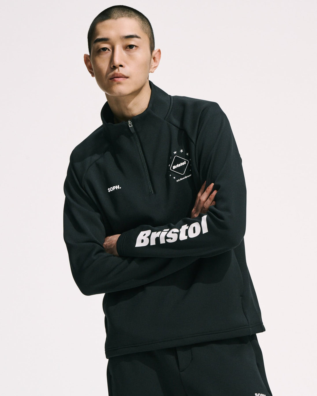 [F.C.Real Bristol]QUARTER KNIT ESSENTIAL HALF-ZIP TOP(FCRB-262052)