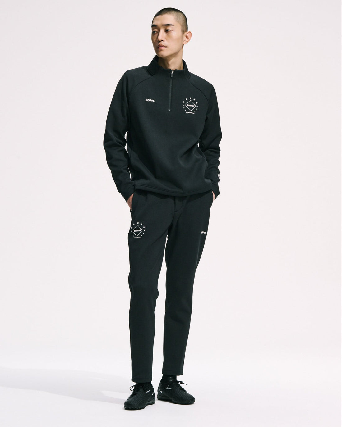 [F.C.Real Bristol]QUARTER KNIT ESSENTIAL HALF-ZIP TOP(FCRB-262052)