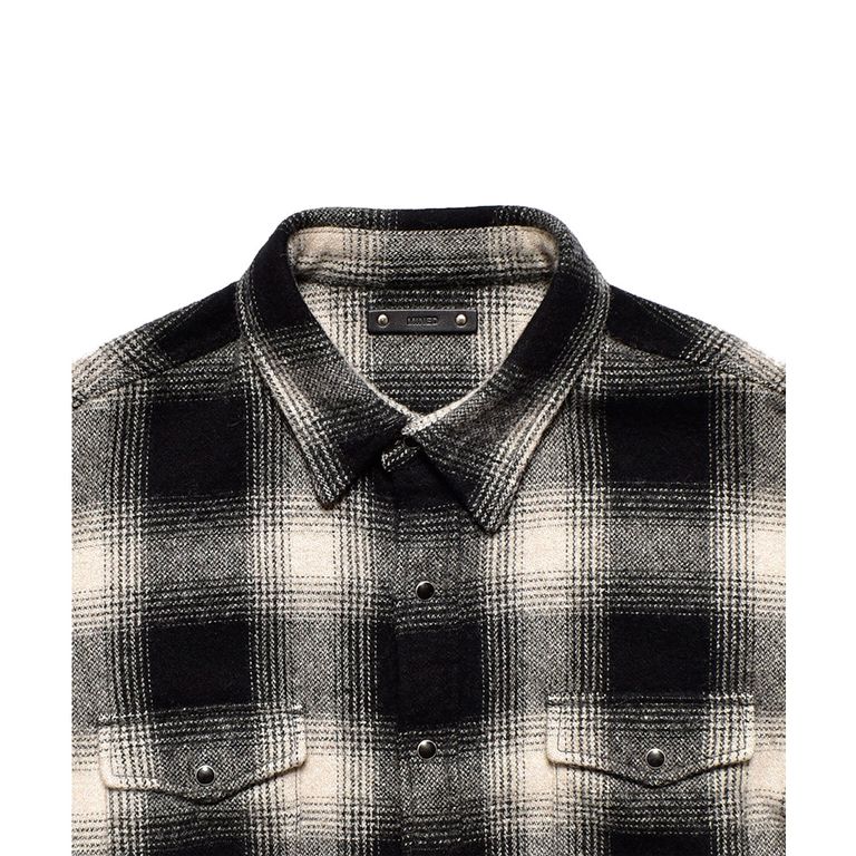 [MINEDENIM]Ombre Check Flannel RF Western SH/BLT(2310-5001)