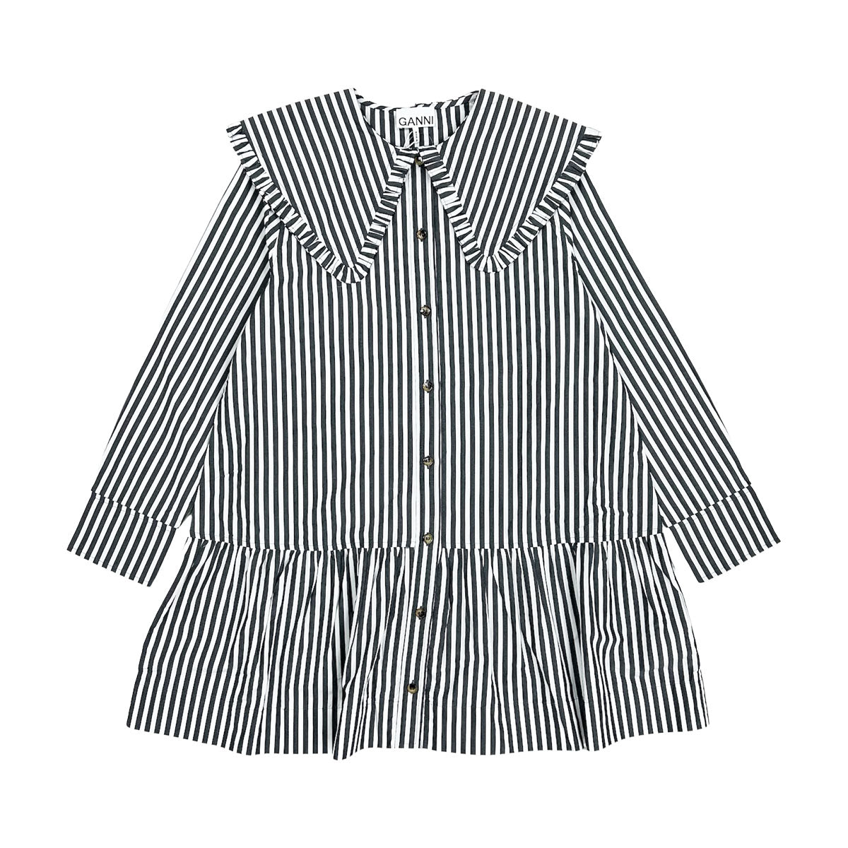 GANNI(ガニー)Printed Cotton Mini ShirtDress GANNI Printed Cotton Mini Shirt Dress | Shopbop