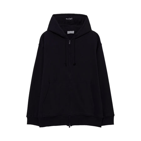 [yohji yamamoto]30/10 FRENCH TERRY EMBROIDERED ZIP HOODIE(HW-T11-081)