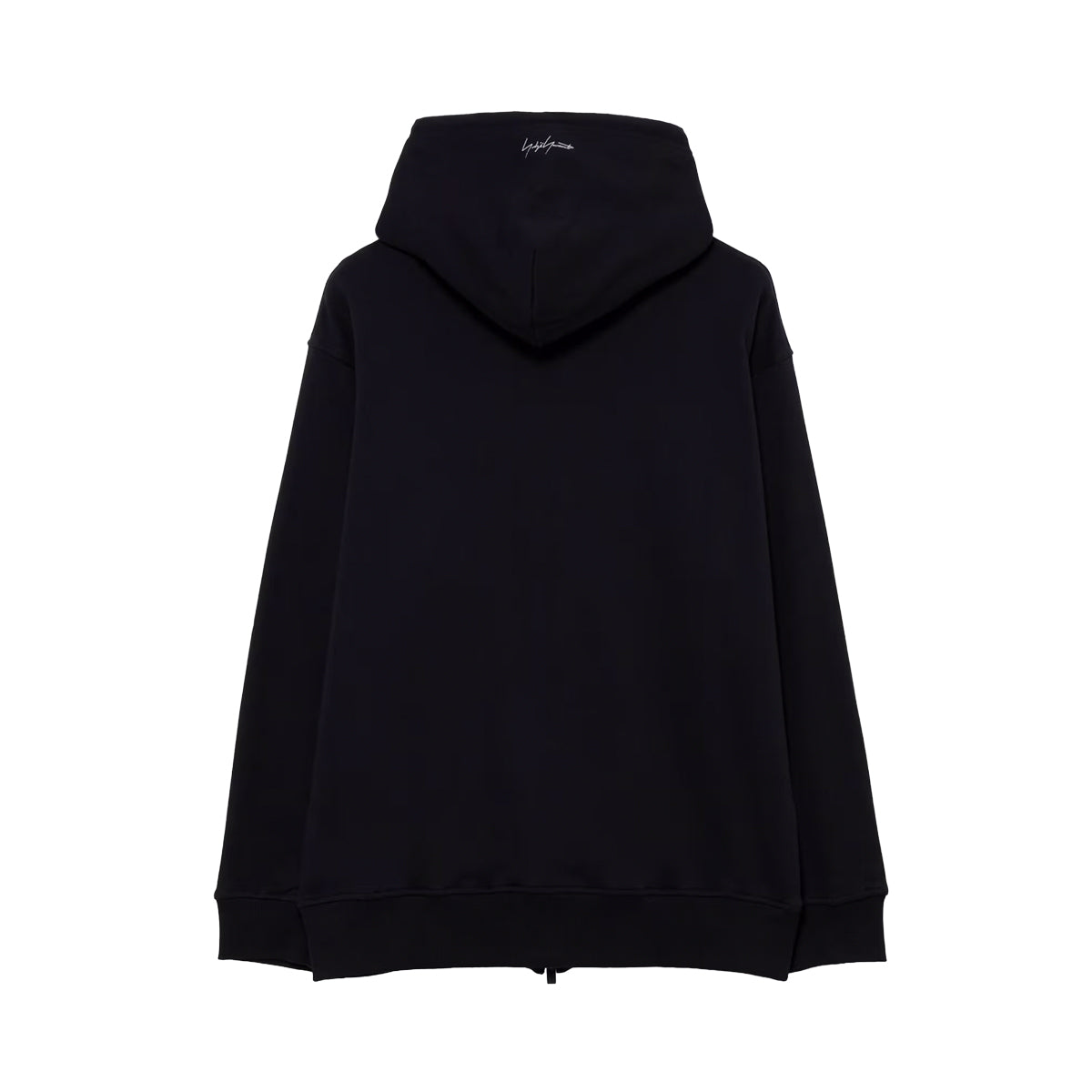 yohji yamamoto]30/10 FRENCH TERRY EMBROIDERED ZIP HOODIE(HW-T11