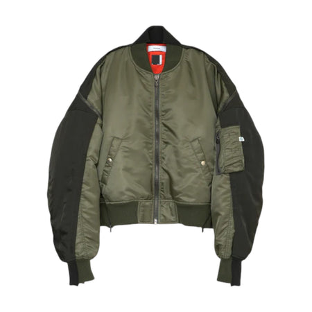 [FACETASM]DISTORTED ZIPPER MA-1/KHAKI(JOO-JK-M04)