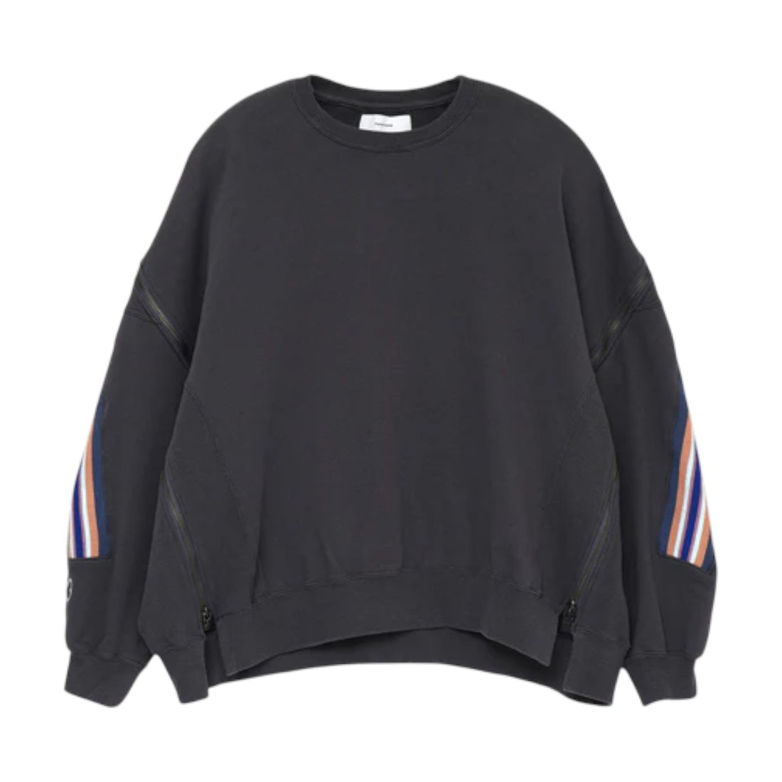 [FACETASM] ZIPPER RIB SWEAT/SMOKE NAVY(JOO-SW-U02)