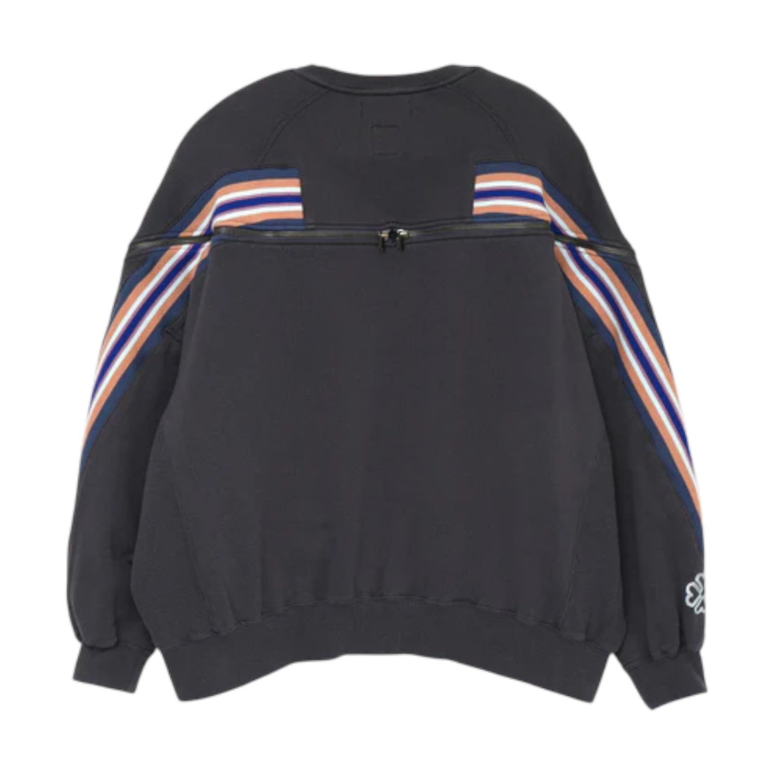 [FACETASM] ZIPPER RIB SWEAT/SMOKE NAVY(JOO-SW-U02)