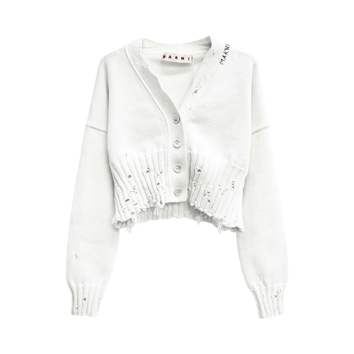 マルニ MARNI CDMD0223A2 カーディガン MARNI]KNIT CARDIGAN/WHITE(CDMD0223A2-UFC652) – R&Co.