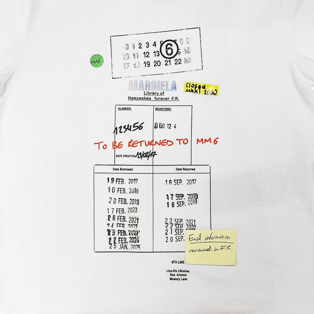 [MM6 Maison Margiela]T-SHIRT/WHITE(S52GC0360-M20185)