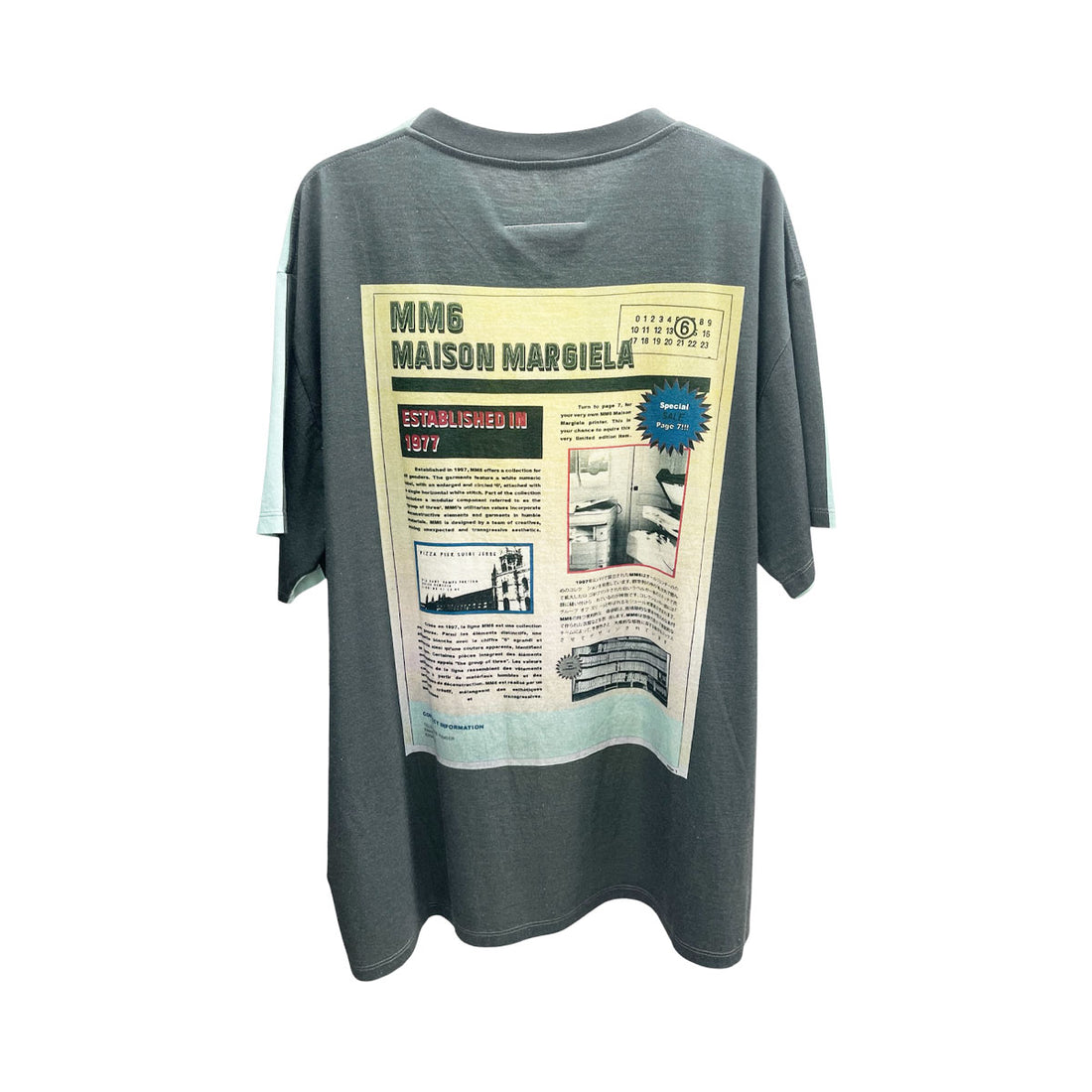 [MM6 Maison Margiela]T-SHIRT/TURQUOISE(SH0GC0065-M20181)