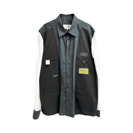 [MM6 Maison Margiela]CAMICIE A MANICHE LU/BLACK(SH0DT0038-MTN149)