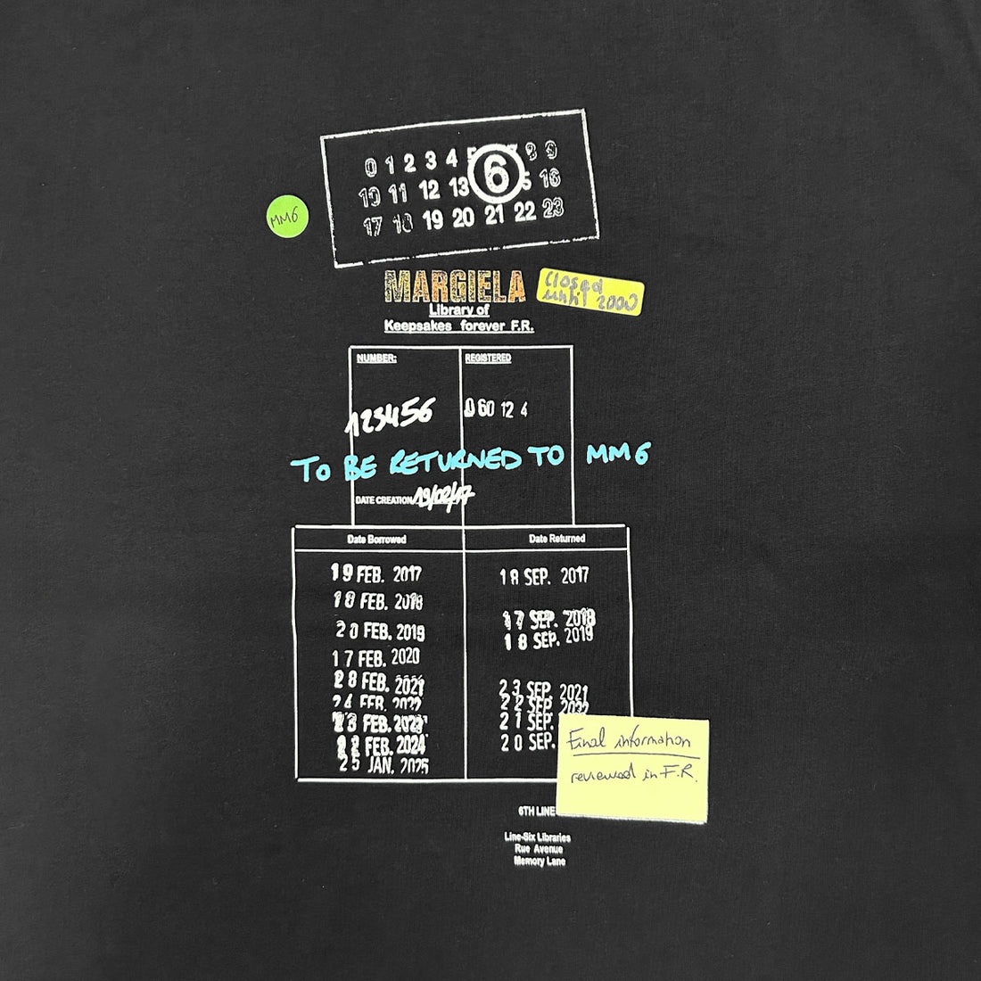 [MM6 Maison Margiela]T-SHIRT/BLACK(SH0GC0070-M20170)