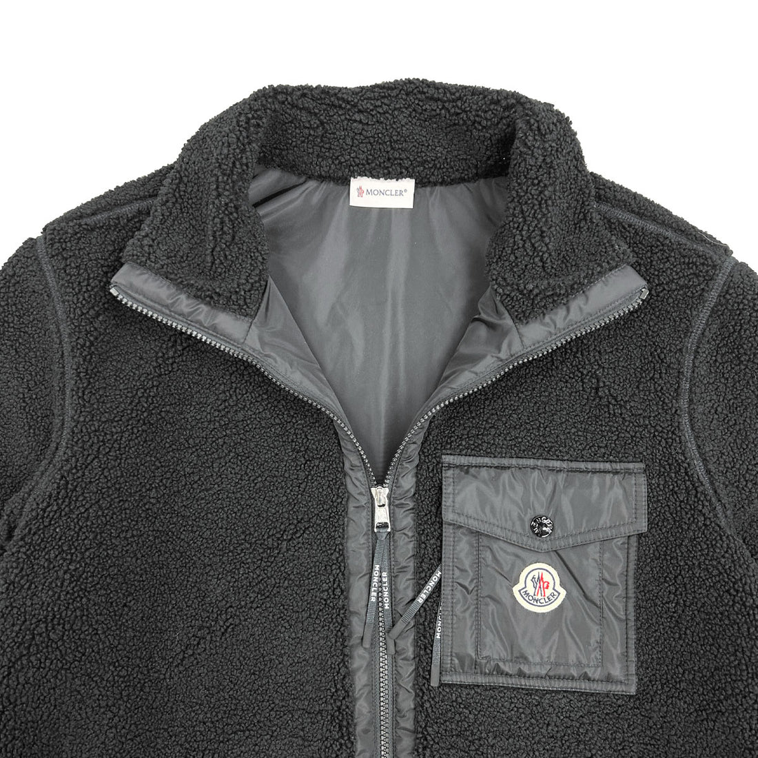 [MONCLER]FELPA APERTA COIN ZIP/BLACK(8G000-43-89B59)