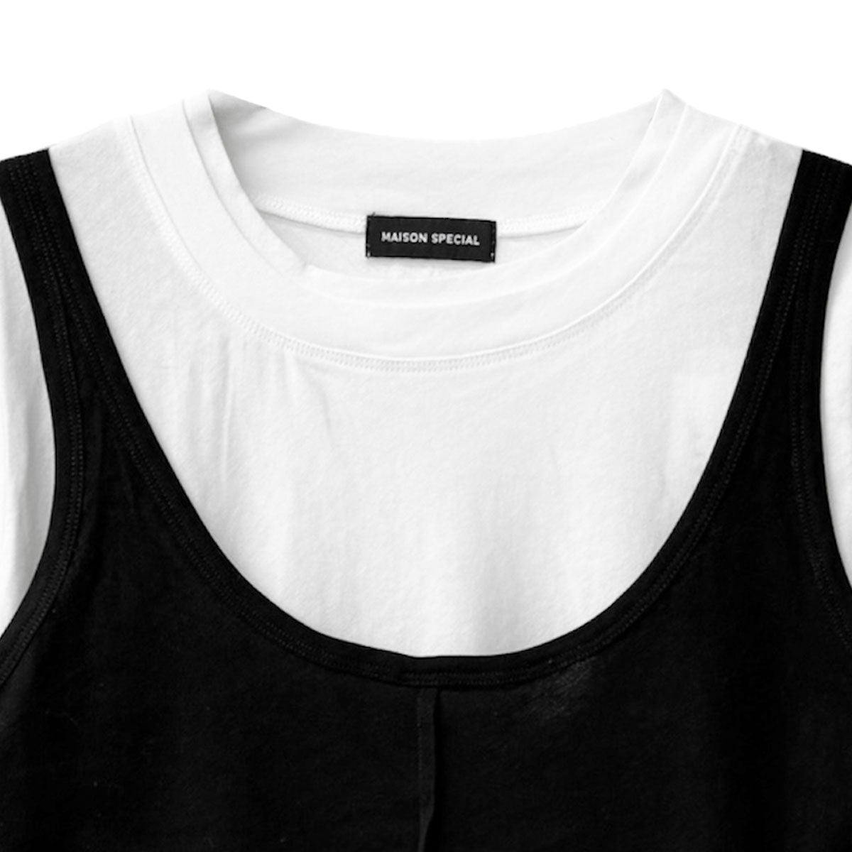 MAISON SPECIAL]レイヤードコンパクトTシャツ/WHITE(21261415211) – R&Co.